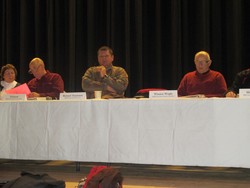 Board Members Phyllis Peterson, Ed Jacod, Dick Thackston, and Winston Wright